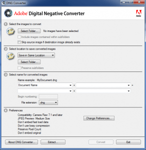 convert xmp to dng