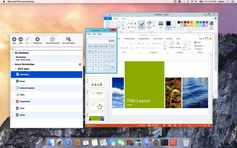 microsoft remote desktop for mac os x